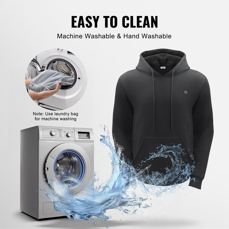 Heated Hoodie With Included Power Bank