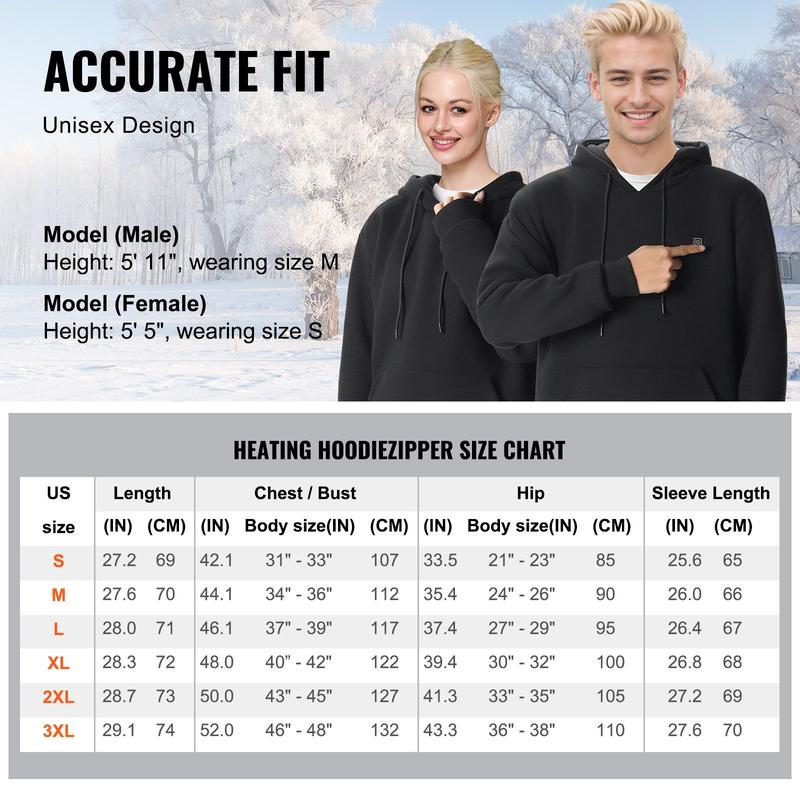 Heated Hoodie With Included Power Bank