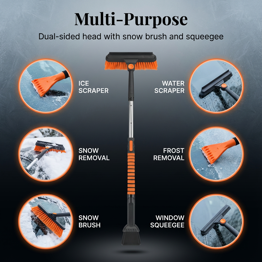 Slique™ 3-in-1 Extendable Snow Brush