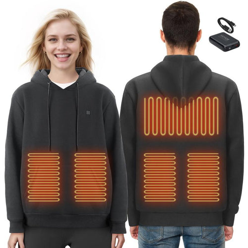 Heated Hoodie With Included Power Bank