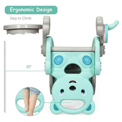 Slide Rocking Playset with Basketball Hoop