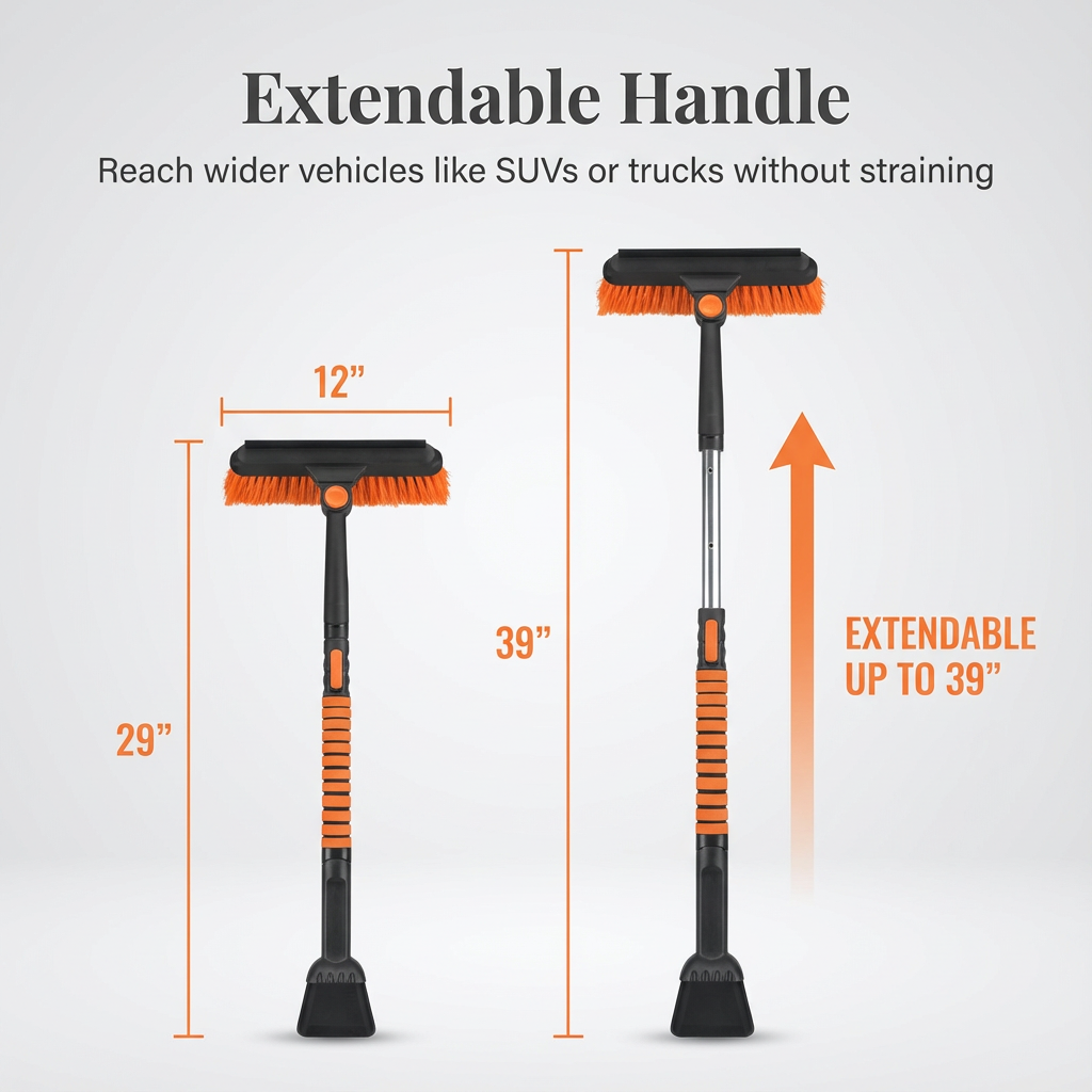 Slique™ 3-in-1 Extendable Snow Brush